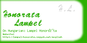 honorata lampel business card